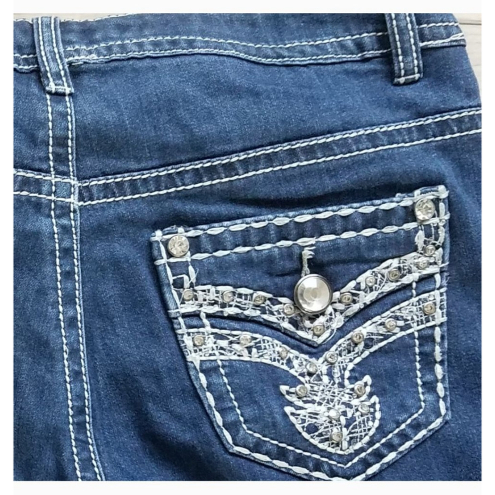 Rebel & Soul Size 8 Bootcut Blue Denim Women's Jeans - Picture 8 of 11
